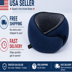 Travel Neck Pillow Memory Foam Support for Airplane Car Office home
